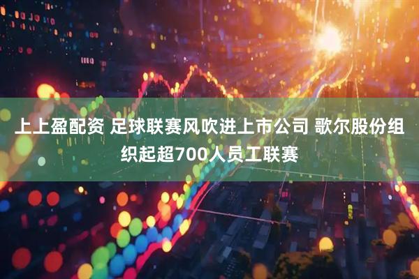 上上盈配资 足球联赛风吹进上市公司 歌尔股份组织起超700人员工联赛